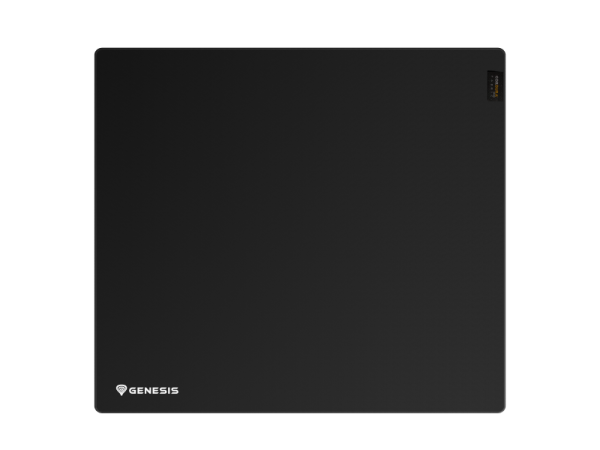 Genesis carbon 700 xl. width: 450 mm, depth: 400 mm. product colour: black, surface coloration: monochromatic, material: fabric, rubber, stitched edges, non-slip base, gaming mouse pad