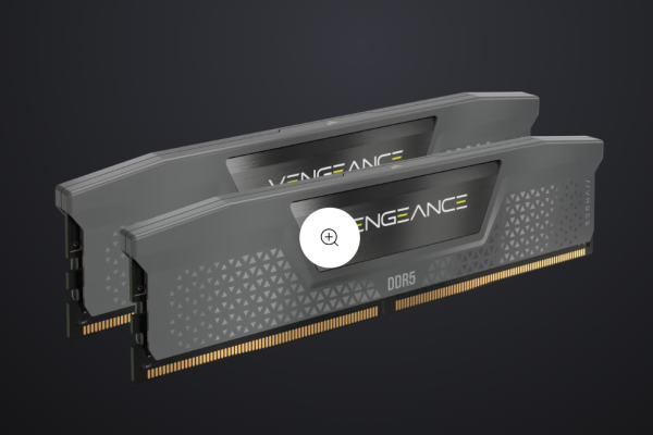 Memorie RAM Corsair Vengeance 16GB (2x8GB) DDR5, 6000MHz, CL36, 1.35V, AMD EXPO / Intel XMP 3.0, gri