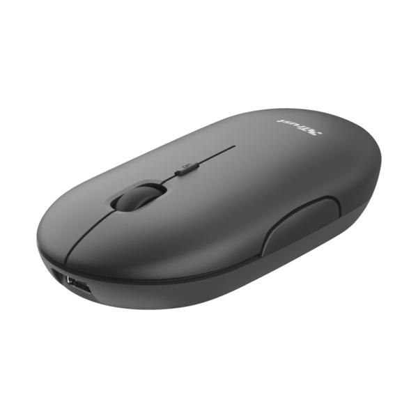 Mouse trust puck, rechargeable bluetooth, negru