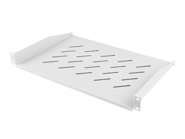 Poliță fixă 19" 1u / 483x315 mm,  max. 25 kg, gri