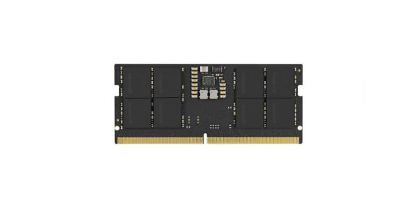 Goodram sodimm gr5600s564l46/32g. component for: laptop, internal memory: 32 gb, memory layout (modules x size): 1 x 32 gb, internal  memory type: ddr5, memory clock speed: 5600 mhz, memory form factor: 262-pin so-dimm, cas latency: 46