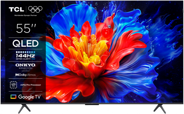 Televizor tcl qled 55p8k, 139 cm, smart google tv, 4k, clasa f
