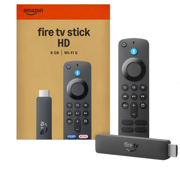 Amazon fire tv stick hd streaming device 8gb - wifi 6 - 3rd gen