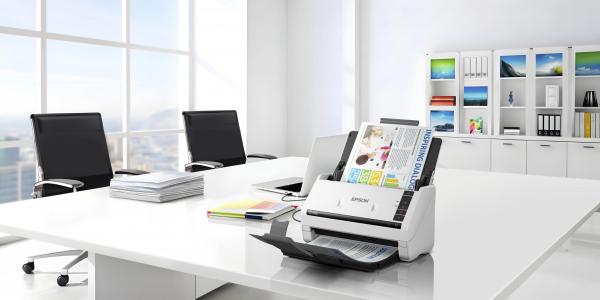 Epson workforce ds-530iii a4 scanner, format a4, rezolutie: 600 x 600dpi, senzor ultrasonic, cis, sursa lumina: led, viteza scanare: 40 ppm, capacitate adf: 60 coli, volum zilnic: 6500 pagini, duplex, interfata: usb, dimensiuni: 296‎ x 169 x 176 mm, 3.7kg