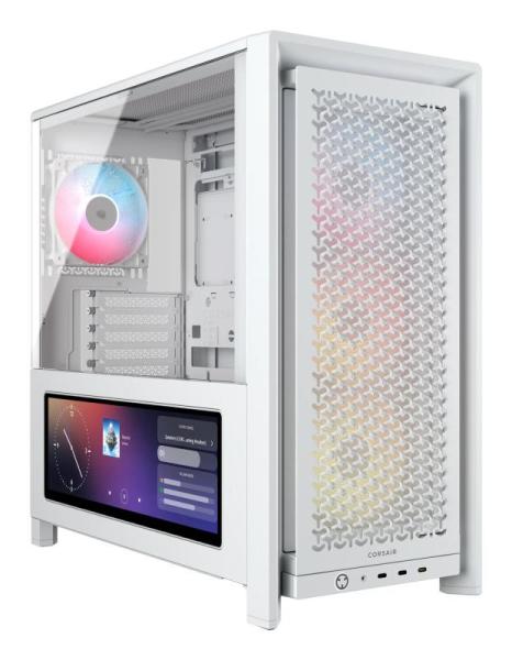 Cr case 4000d lcd rs argb premium mid-tower white