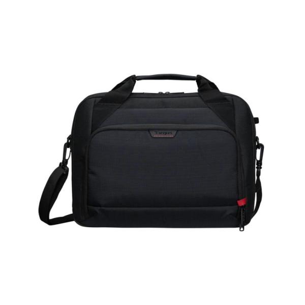 Geanta laptop targus classic ecosmart® briefcase, pentru laptopuri de 13-14”, dimensiuni: 10.23" x 2.55" x 10.82", dimensiuni compartiment laptop: 12.8" x 8.9", capacitate 4.6 l, negru