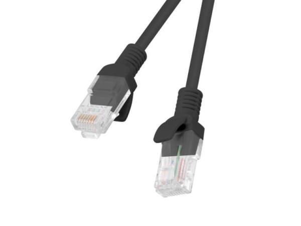 Patch cord cat.5e utp 0,25 m negru, fluke passed