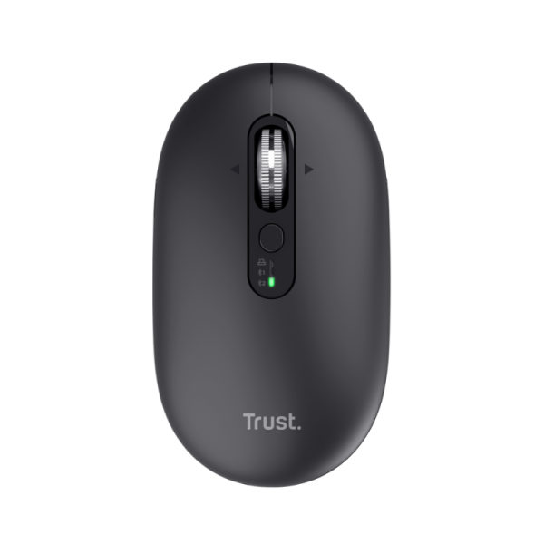 Mouse wireless trust seron hyperscroll, 7 butoane, rezolutie maxima 3200 dpi, negru