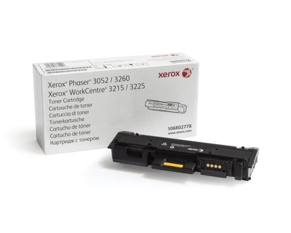 Toner xerox 106r02778, black, 3 k, phaser 3052,3260, workcentre3215,3225