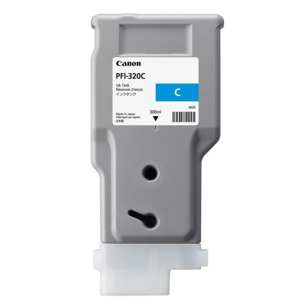 Cartus cerneala canon pfi-320c, cyan, capacitate 300ml, pentru canon tm 200/205/300/305.