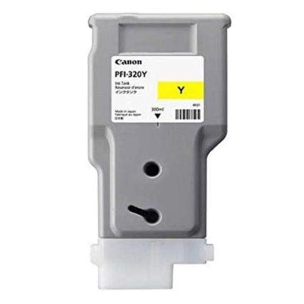 Cartus cerneala canon pfi-320y, yellow, capacitate 300ml, pentru canon tm 200/205/300/305.