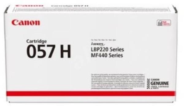 Toner canon crg057h black, capacitate 10k pagini, pentru lbp223dw; lbp226dw; lbp228x; mf443dw; mf445dw; mf446x; mf449x.