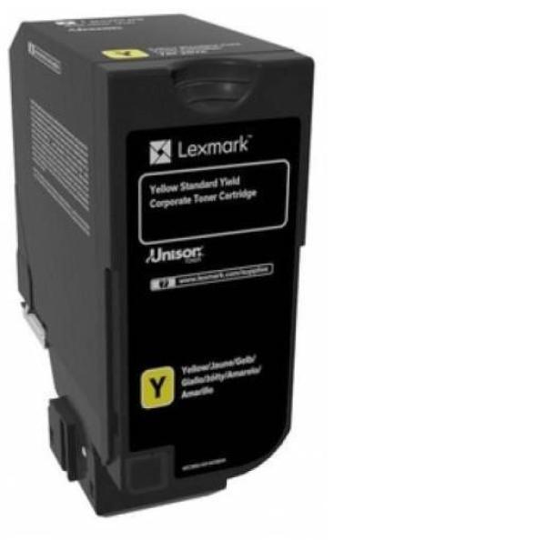 Toner lexmark 74c2sye yellow, 7k ,compatibil cu cx725de, cx725dhe,cx725dthe, cs725de, cs720de, cs720dte, cs725dte