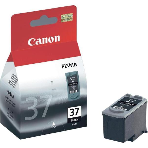 Cartus cerneala canon pg-37, black, capacitate 11ml / 220 pagini, pentru canon pixma ip1800, pixma ip1900, pixma ip2500, pixma ip2600, pixma mp140, pixma mp190, pixma mp210, pixma mp220, pixma mx300, pixma mx310