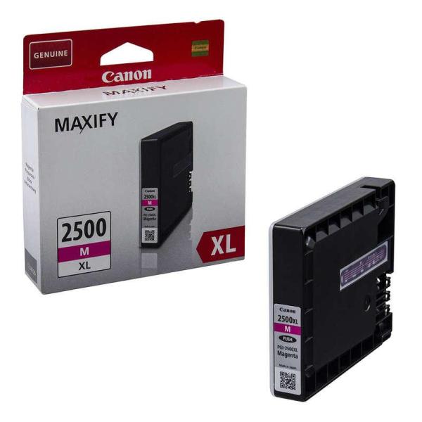 Cartus cerneala canon pgi2500xlm, magenta, dual resistant high density, capacitate 19.3ml / 1295 pagini, pentru canon maxify ib4050, mb5050, mb5350