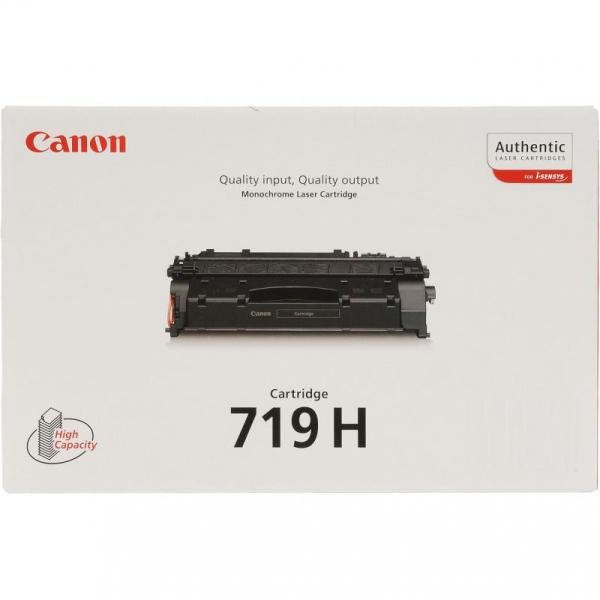 Toner canon crg719h, black, capacitate 6400 pagini, pentru lbp6650dn, lbp6300dn, mf5580dn, mf5840dn
