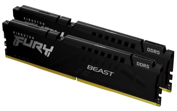 Memorie ram kingston ddr5 128gb 5600mhz cl 36 1.25v fury beast black