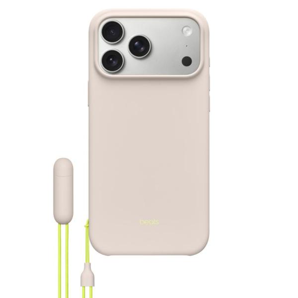 Beats iphone 17 pro max kickstand case with magsafe and camera control - lime stone
