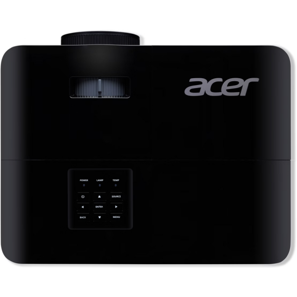 Videoproiector acer x1328ic, wxga 1280*800, up to wuxga 1920*1200, 5.000 lumeni, 16:9/ 16:10/ 4:3, 20.000:1, diagonala maxima 300", distanta maxima de proiectie 10 m, boxa 3w, lampa 5.000 / 15.000 ore, 27 db, 2.4 kg, d-sub, 2* hdmi, pc audio in/ out, comp