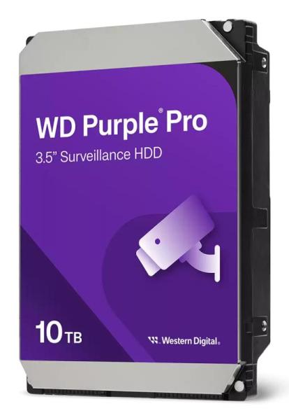 Hdd surveillance wd purple pro, 10tb, 7200rpm, 512mb, sata iii