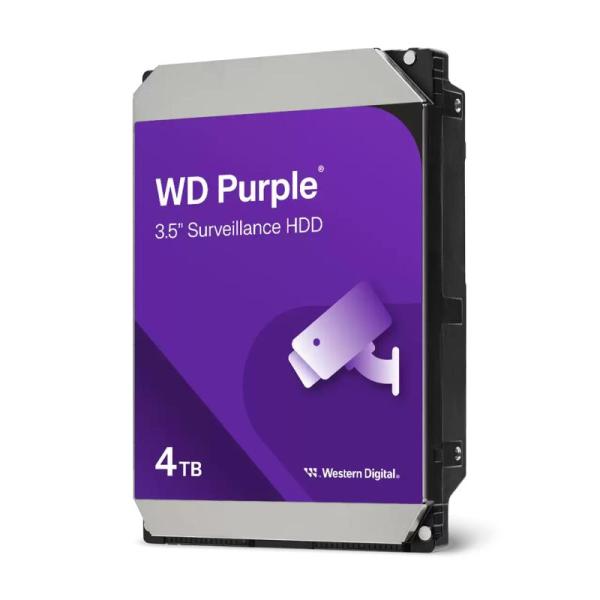 Hdd surveillance wd purple, 4tb, 5400rpm, 128mb, sata iii