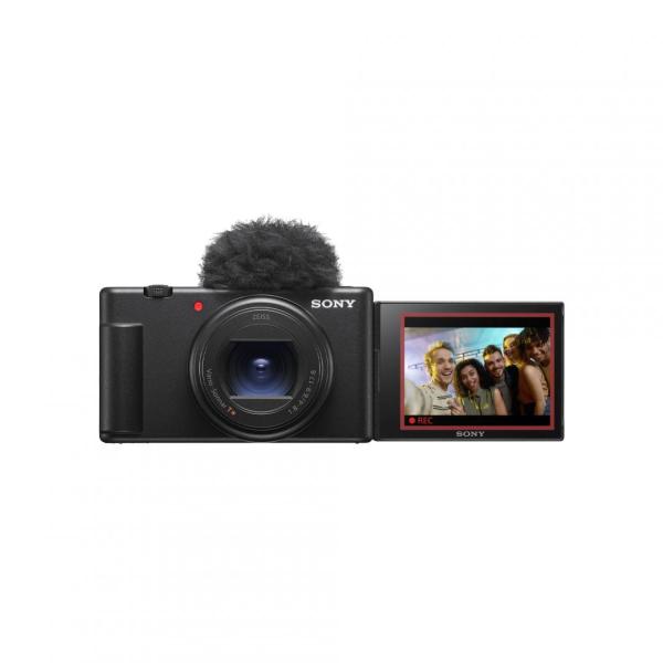 Sony compact dedicata pentru vlogging zv-1 ii 21mp, 18-55mm, f1.8-4 iso 125-12.800, 1/32.000s, 4k @29.97fps, x1micro-hdmi/slot multicard pentru memory stick duo™/card de memorie sd, rafala 24cps, wifi/bluetooth, senzor cmos exmor rs suprapus 1"