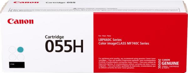Toner canon crg055hc cyan, high yeld capacitate 5.9k pagini, pentru lbp66x, mf74x.