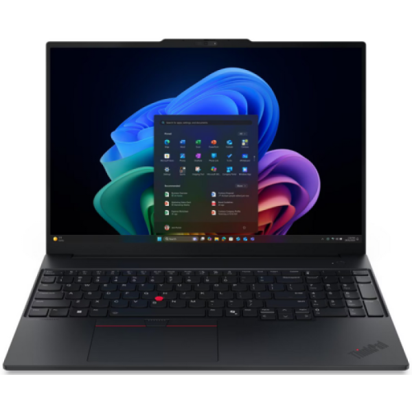 Laptop business lenovo thinkpad e16 gen 4, cu procesor intel core ultra 7 355, 16'' ips, 32 gb ddr5, 1 tb, intel graphics, windows 11 pro, 3 ani garantie