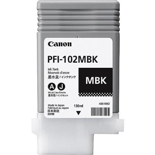 Cartus cerneala canon pfi-120mbk, matte black, capacitate 130ml, pentru canon tm 200/205/300/305.