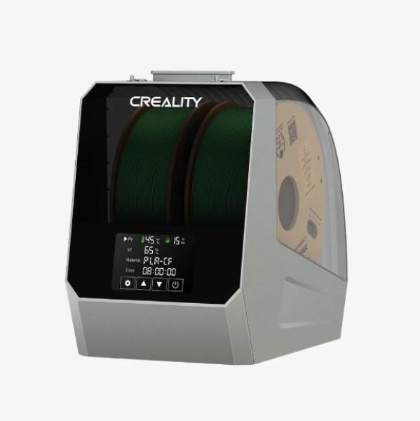 Creality 3d space pi plus filament dryer, dimensiuni: 343x226x300mm, greutate: 1.9kg, culoare: space grey, putere: 160w, perioada incalzire:0-48h, temperatura: 45-70 grade celsius, compatibilitate filament: 1.75mm, 2.85mm, pla, tpu, pp, abs, asa, petg, pc