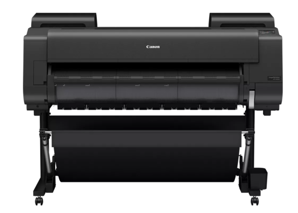 Plotter canon gp-4600s a0 44", 7 culori, rezolutie printare: 2,400 x 1,200 dpi, 18.432 de duze (mbk/c/m/y/o: 1536 de duze x2, pbk/gy: 1536 de duze x1),  cerneluri pe bază de pigmenţi: 7 culori (negru mat, negru foto, cyan, magenta, galben, gri, portocaliu