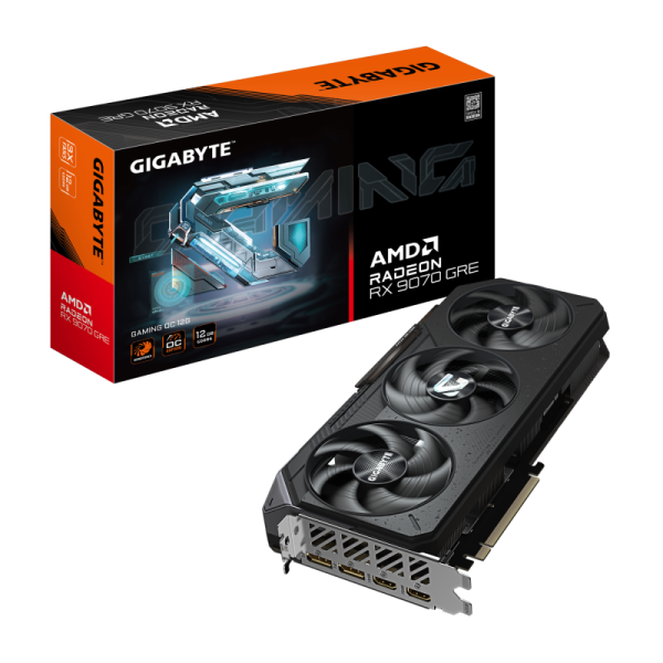 Placa video gigabyte radeon rx 9070 gre gaming oc 12g, 12gb gddr6, pci express x16, 192bit