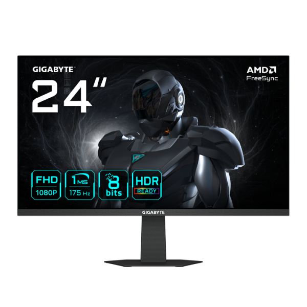 Monitor consumer gigabyte gs24f14a, 23.8", 1920 x 1080 pixeli, black