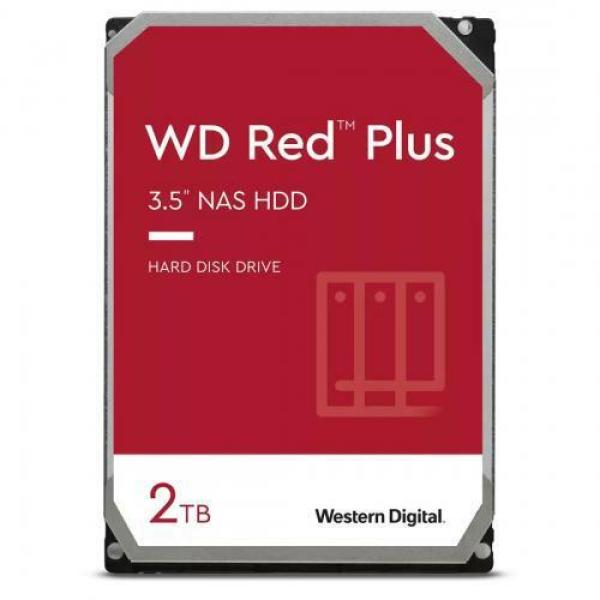 Hdd nas wd red plus, 2tb, 5400 rpm, 128mb, sata iii