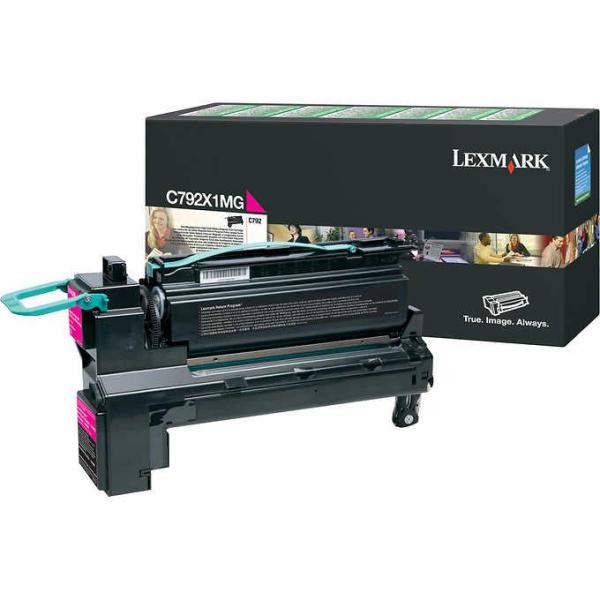 Toner lexmark c792x1mg, magenta, 20 k, c792de , c792de gov hv ,c792de gov lv , c792dhe , c792dhe gov lv , c792dte , c792e