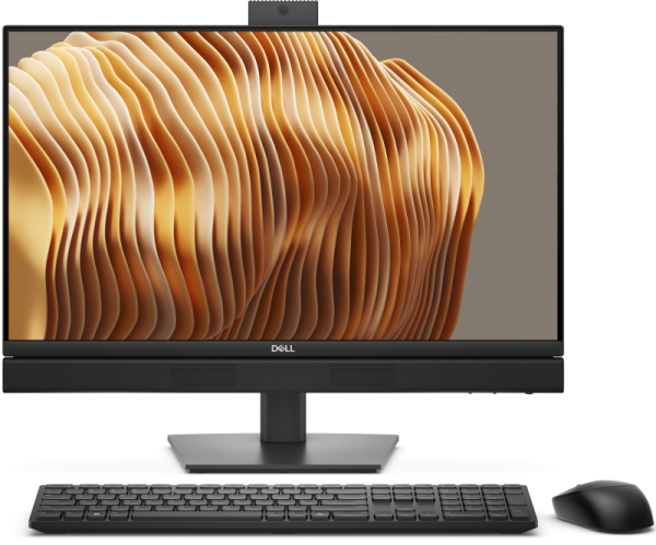 All-in-one consumer dell pro qc24251 cu procesor intel intel core ultra 5 235t pana la 5 ghz, 24 inch, fhd, 16 gb, intel intel graphics, linux, negru, 3 ani garantie