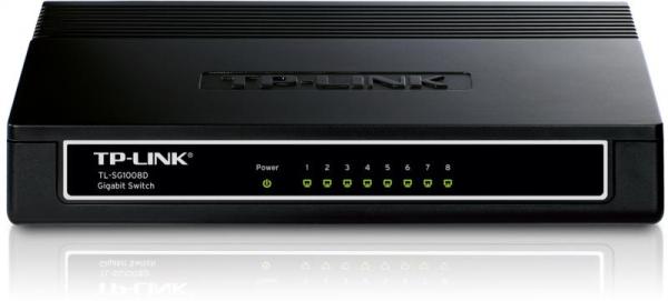 Switch tp-link tl-sg1008d, 8 port, 10/100/1000 mbps