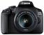 Camera foto canon eos-2000d kit, obiectiv ef-s 18-55mm f/3.5-5.6 is ii 24.1mp,3.0" tft fixed digic 4+, iso 100-6400,fullhd movies 30fps,compatibil sd/sdhc/sdxc, 30-1/4000 sec,9 puncte de focus, hdmi mini,usb,wi-fi, accumulator li-ion lp-e10, montura ef/ef