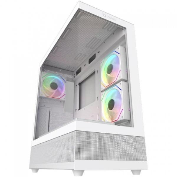 Carcasa aqirys antlia, rgb, mid tower, white