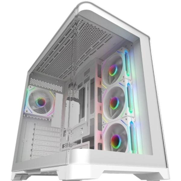 Carcasa aqirys europa, rgb, mid tower, white