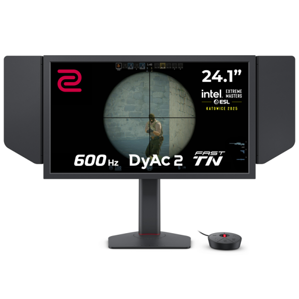 Monitor benq 24" xl2586x+, diagonal (inch): 24, diagonal (cm): 60, aspect ratio: 16:9, panel: tn, resolution: 1920x1080, refresh rate: 600hz, response time gtg: 0.5ms, brightness (max): 320 cd/m², contrast (static) : 1000:1, contrast (dynamic): 12m:1, vie