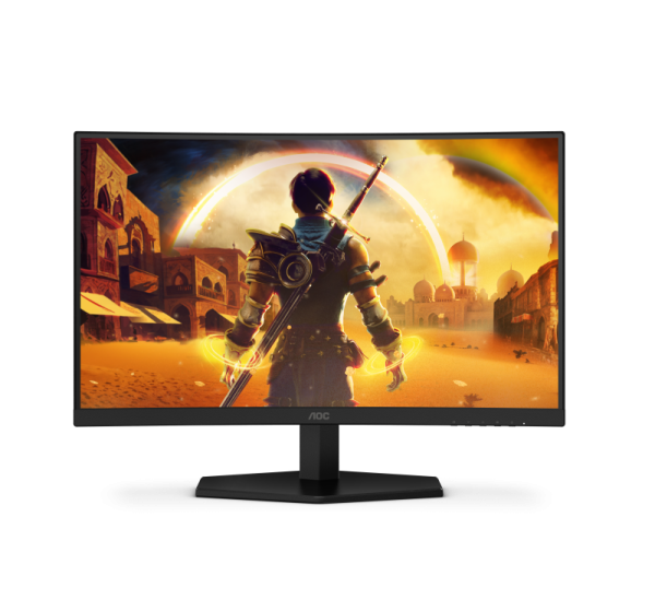 Monitor gaming aoc c24g42fe, 24", 1920 x 1080 pixeli, black, red, 3 ani garantie