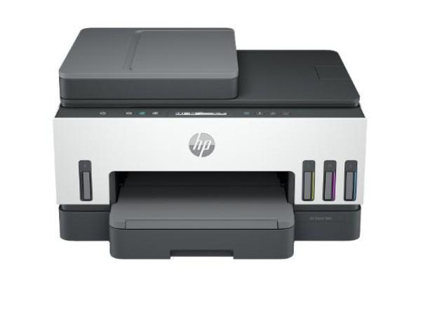 Multifunctional inkjet color hp smart tank 750 all-in-one, format a4, functii:imprimare, scanare, copiere, viteza printare: 23ppm mono, 22ppm color,fpo. 14sec., duplex, volum lunar recomandat: 400-800 pagini, max. 5000pagini, rezolutie: 4800 x 1200 dpi, l