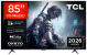 Televizor tcl qd-miniled 85t8d, 215 cm, smart google tv, 4k ultra hd, 144hz, onkyo