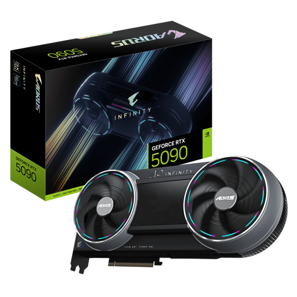 Placa video gigabyte geforce rtx 5090 aorus infinity, 32gb gddr7, pci express 5.0, 512bit