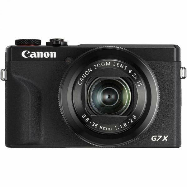 Camera foto canon powershot g7x mark iii, 20.1mpx, sensor cmos, procesor dicic 8, zoom optic 4.2x, stabilizare optica, autofocus, macro 5cm, touchscreen 3" rabatabil, face detection, video (4k) 3840 x 2160, 29.97 / 25fps, (full hd) 1920 x 1080, , 119.9 / 