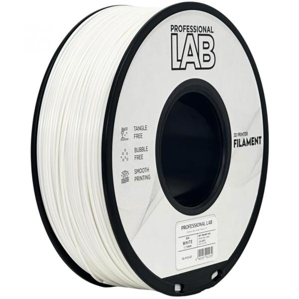 Filament 3d proffesional lab, diamentru 1.75mm, greutate: 1kg, culoare: alb, material: asa, temperatura: 220-250c.
