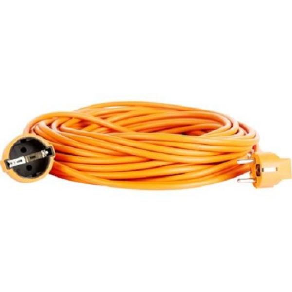 Cordon bachmann fisa+priza tip schuko, cablu ho5vv-f 3g1, 20m, culoare orange;