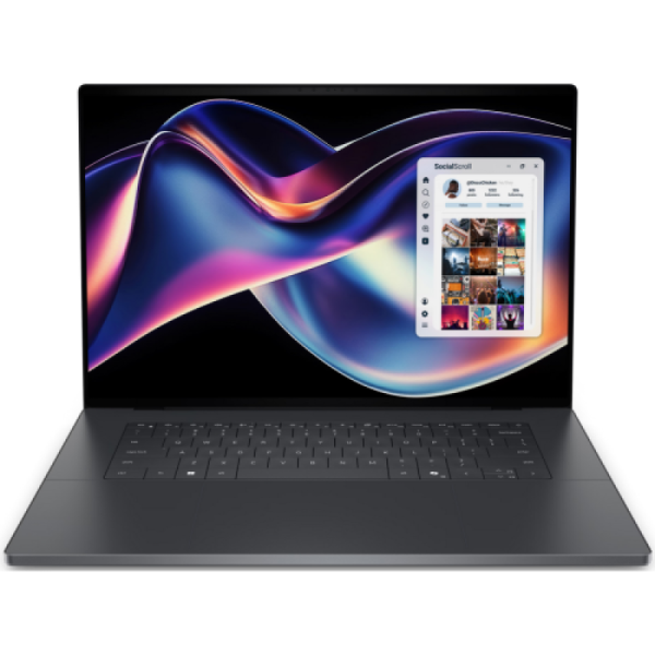 Laptop consumer dell xps 16, cu procesor intel core ultra 9 388h, 16'' oled, 64 gb lpddr5x, 2 tb, intel arc b390, windows 11 pro, 3 ani garantie