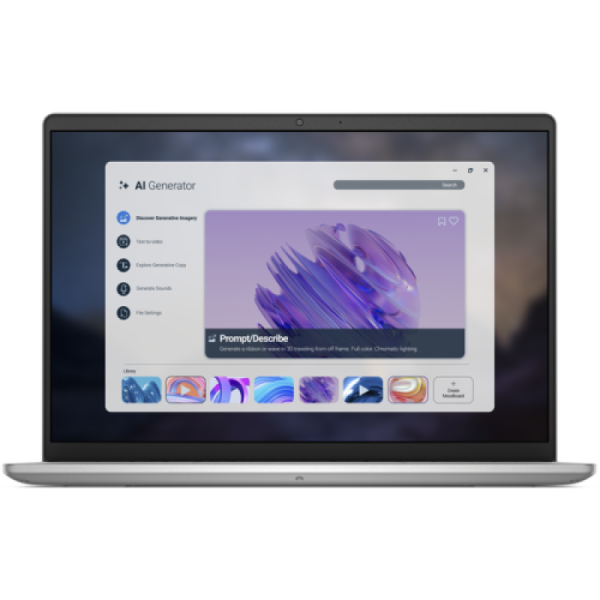 Laptop smb dell pro 14 essential pv14255, cu procesor ryzen ai 7 350, 14'' ips, 16 gb ddr5, 1 tb, amd radeon 860m, windows 11 pro, 3 ani garantie